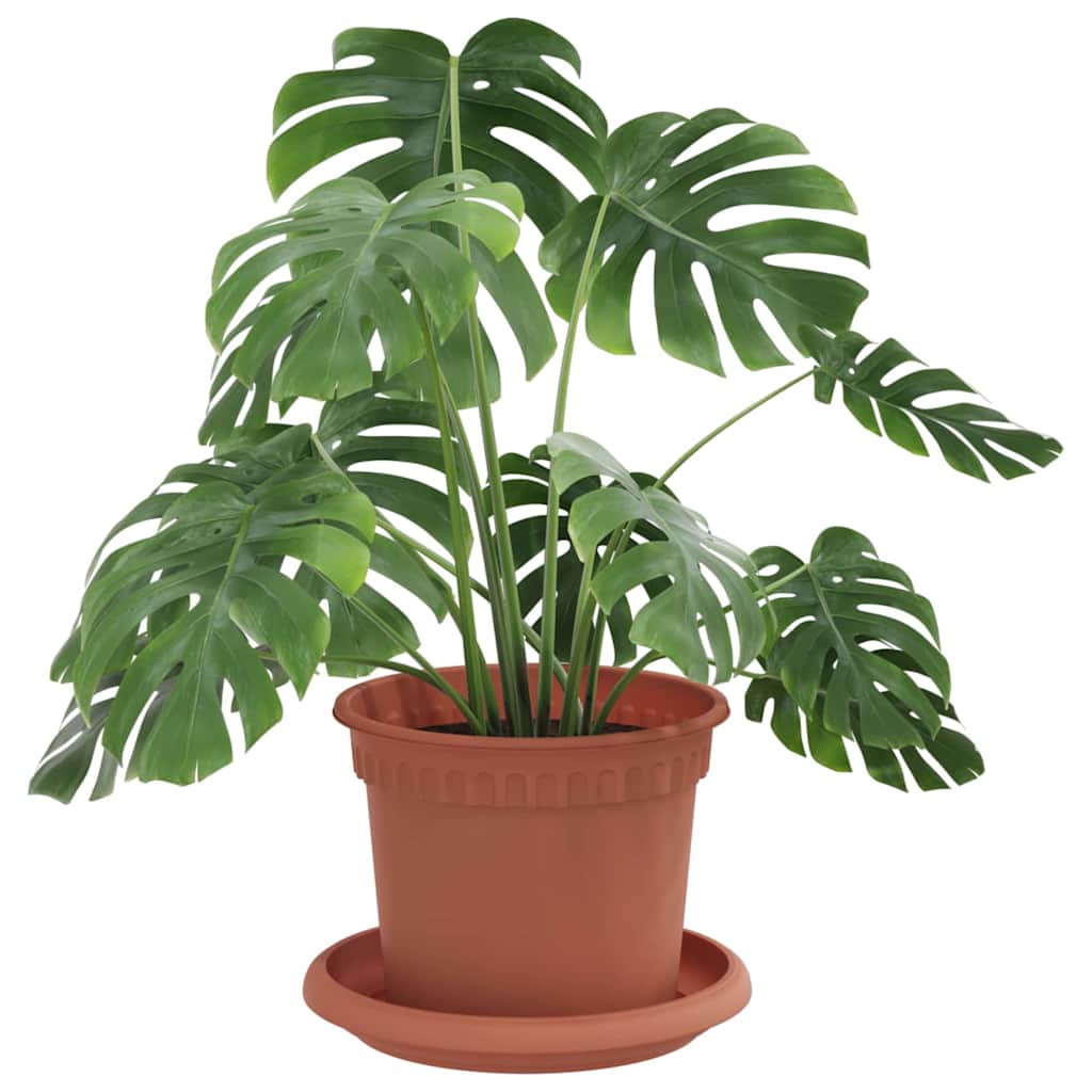 Vidaxl plantenpotten 24 st baksteenrood kunststof