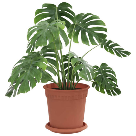 Vidaxl plantenpotten 24 st baksteenrood kunststof
