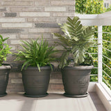 Vidaxl plantenpotten 6 st zwart ø 39 x 32 cm kunststof