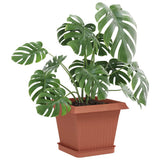 Vidaxl plantenpotten 6 st baksteenrood kunststof