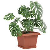 Vidaxl plantenpotten 6 st baksteenrood kunststof