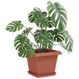 Vidaxl plantenpotten 6 st baksteenrood kunststof