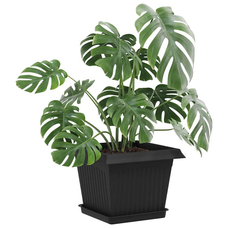 Vidaxl plantenpotten 6 st zwart kunststof