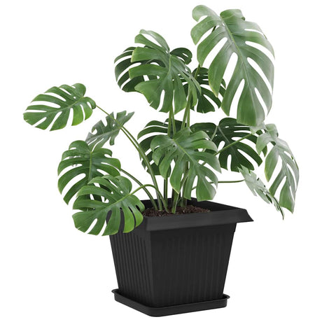 Vidaxl plantenpotten 6 st zwart kunststof