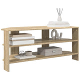 Vidaxl hoektvkast 100 x 40,5 x 45 cm sonoma eiken bewerkt hout