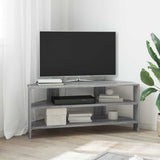 Vidaxl hoektvkast 100 x 40,5 x 45 cm grijs sonoma bewerkt hout