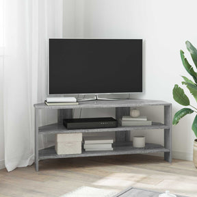 Vidaxl hoektvkast 100 x 40,5 x 45 cm grijs sonoma bewerkt hout