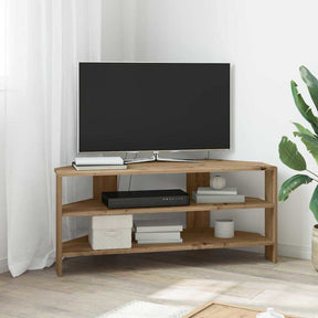 Vidaxl hoektvkast 100 x 40,5 x 45 cm artisanaal eiken bewerkt hout