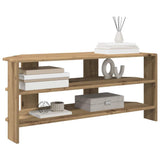 Vidaxl hoektvkast 100 x 40,5 x 45 cm artisanaal eiken bewerkt hout