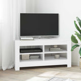 Vidaxl hoektvkast 102 x 41 x 50 cm wit bewerkt hout