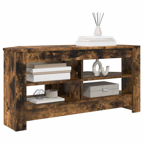 Vidaxl hoektvkast 102 x 41 x 50 cm gerookt eiken bewerkt hout