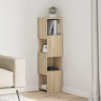 Vidaxl hoekkast 25,5x25x102cm bewerkt hout sonoma eiken