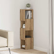 Vidaxl hoekkast 25,5x25x102cm bewerkt hout artisan eiken