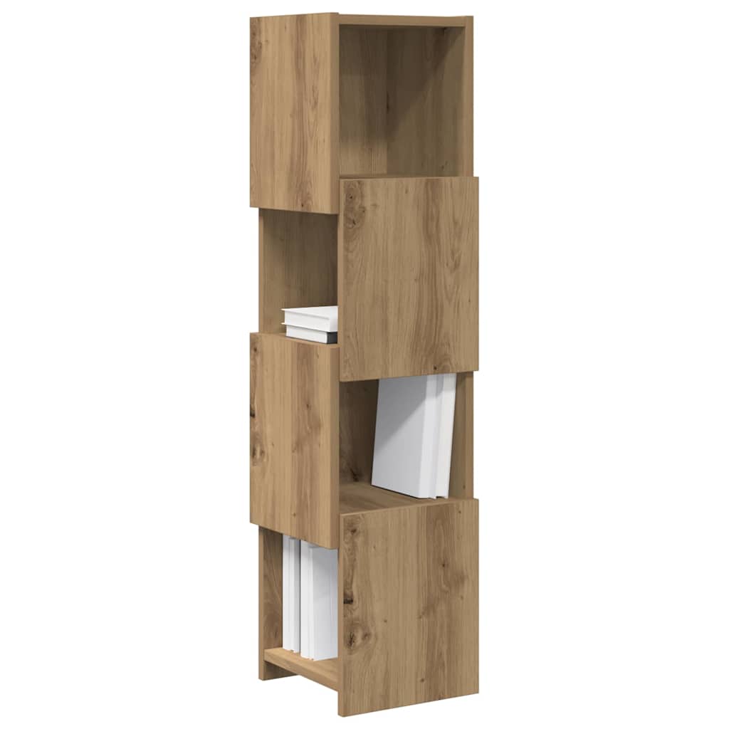 Vidaxl hoekkast 25,5x25x102cm bewerkt hout artisan eiken