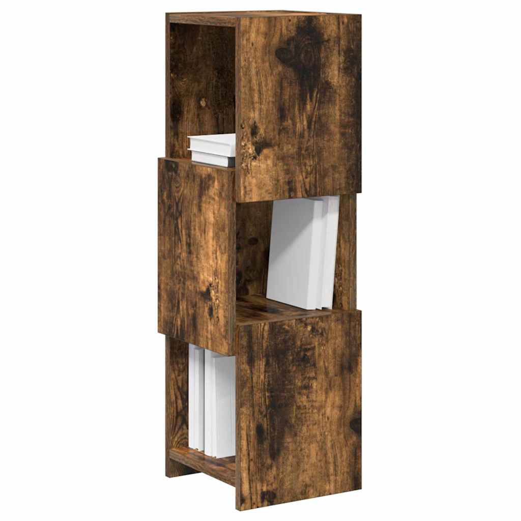 Vidaxl hoekkast 25,5x25x80cm bewerkt hout gerookt eiken
