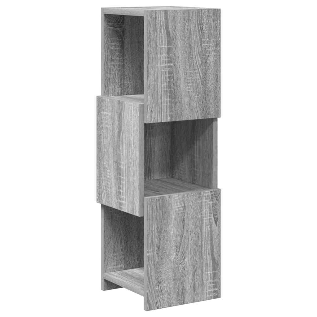 Vidaxl hoekkast 25,5x25x80cm bewerkt hout grijs sonoma