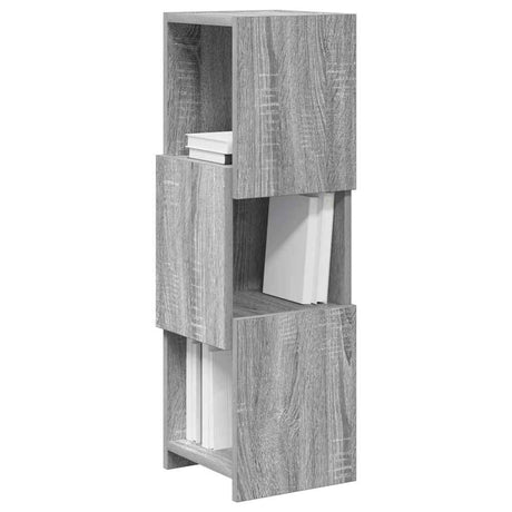Vidaxl hoekkast 25,5x25x80cm bewerkt hout grijs sonoma