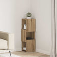 Vidaxl hoekkast 25,5x25x80cm bewerkt hout artisan eiken