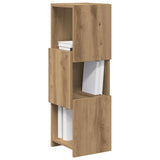 Vidaxl hoekkast 25,5x25x80cm bewerkt hout artisan eiken