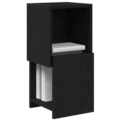 Vidaxl hoekkast 25,5x25x55cm bewerkt hout zwart eiken