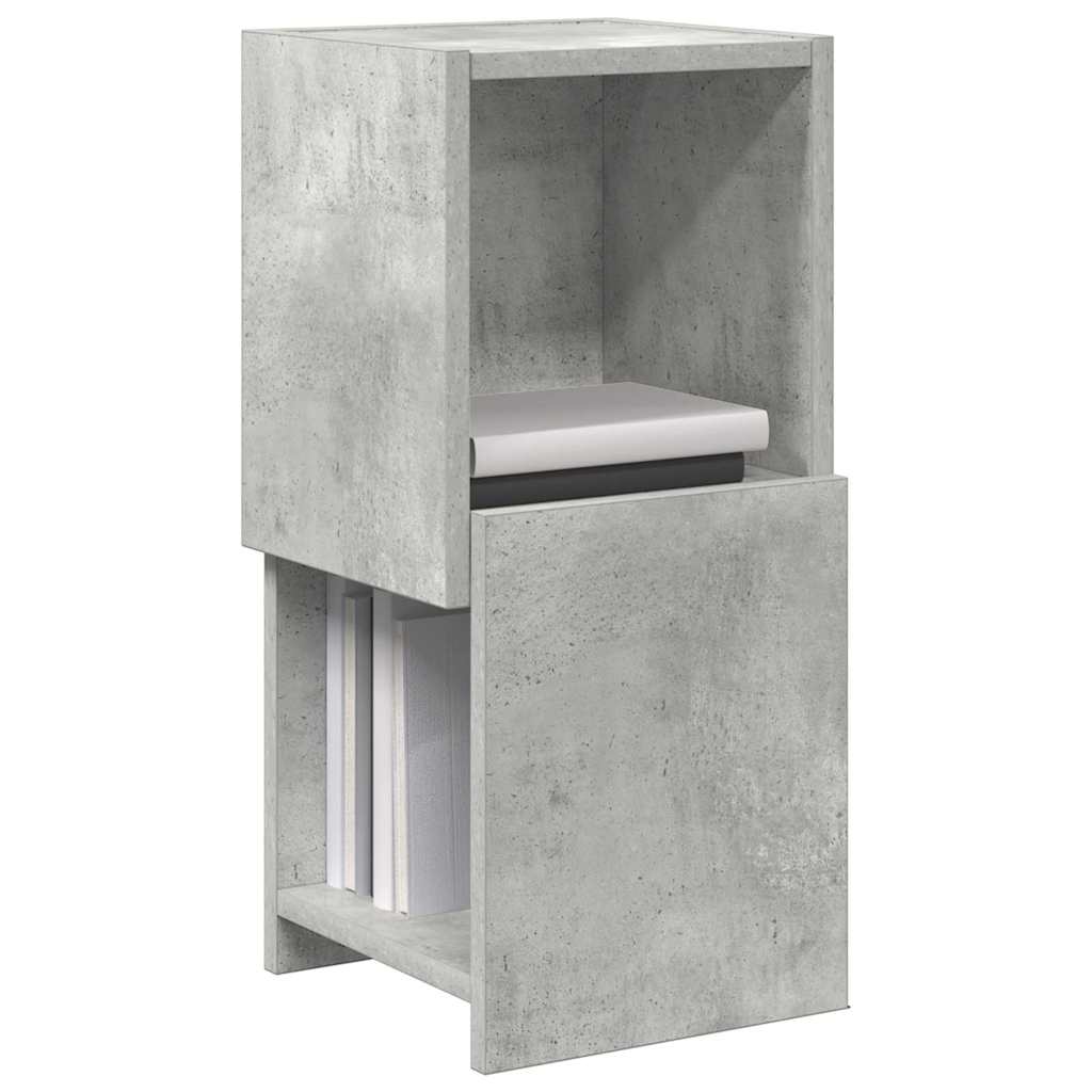 Vidaxl hoekkast 25,5x25x55cm bewerkt hout beton grijs