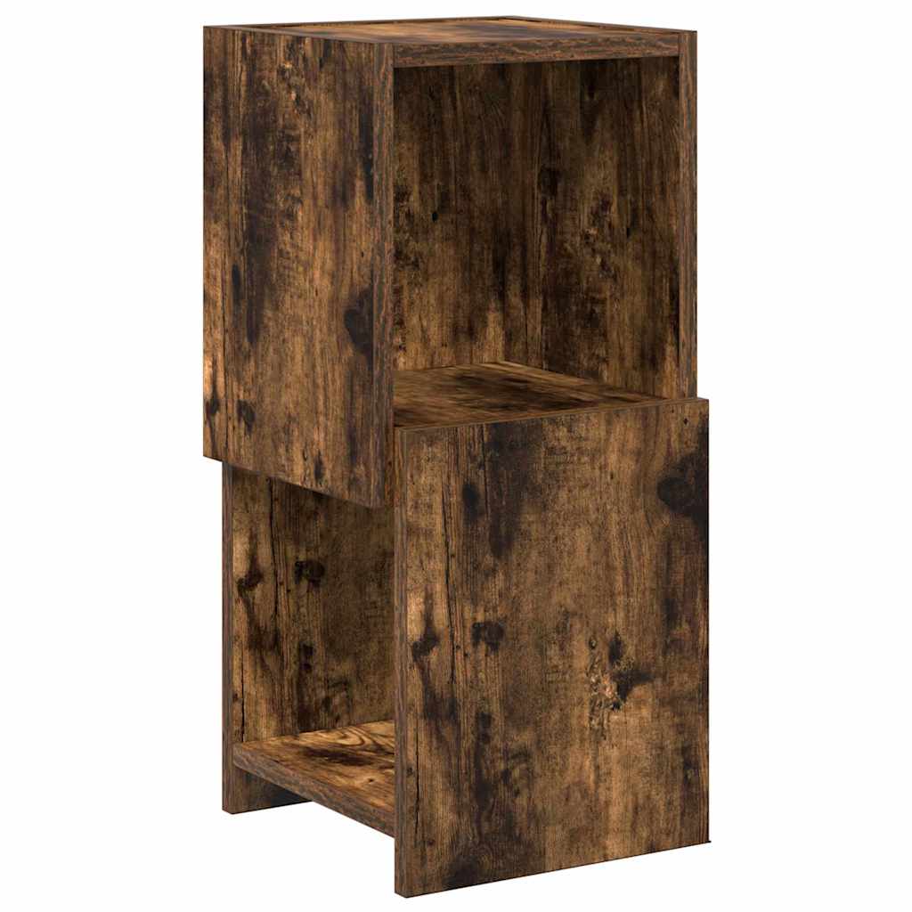 Vidaxl hoekkast 25,5x25x55cm bewerkt hout gerookt eiken