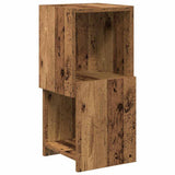 Vidaxl hoekkast 25,5x25x55cm bewerkt hout oudhout