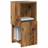 Vidaxl hoekkast 25,5x25x55cm bewerkt hout oudhout