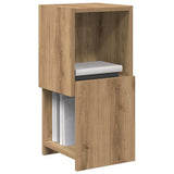 Vidaxl hoekkast 25,5x25x55cm bewerkt hout artisan eiken