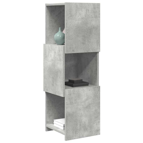 Vidaxl hoekkast 30,5x30x95cm bewerkt hout beton grijs