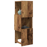 Vidaxl hoekkast 30,5x30x95cm bewerkt hout oudhout