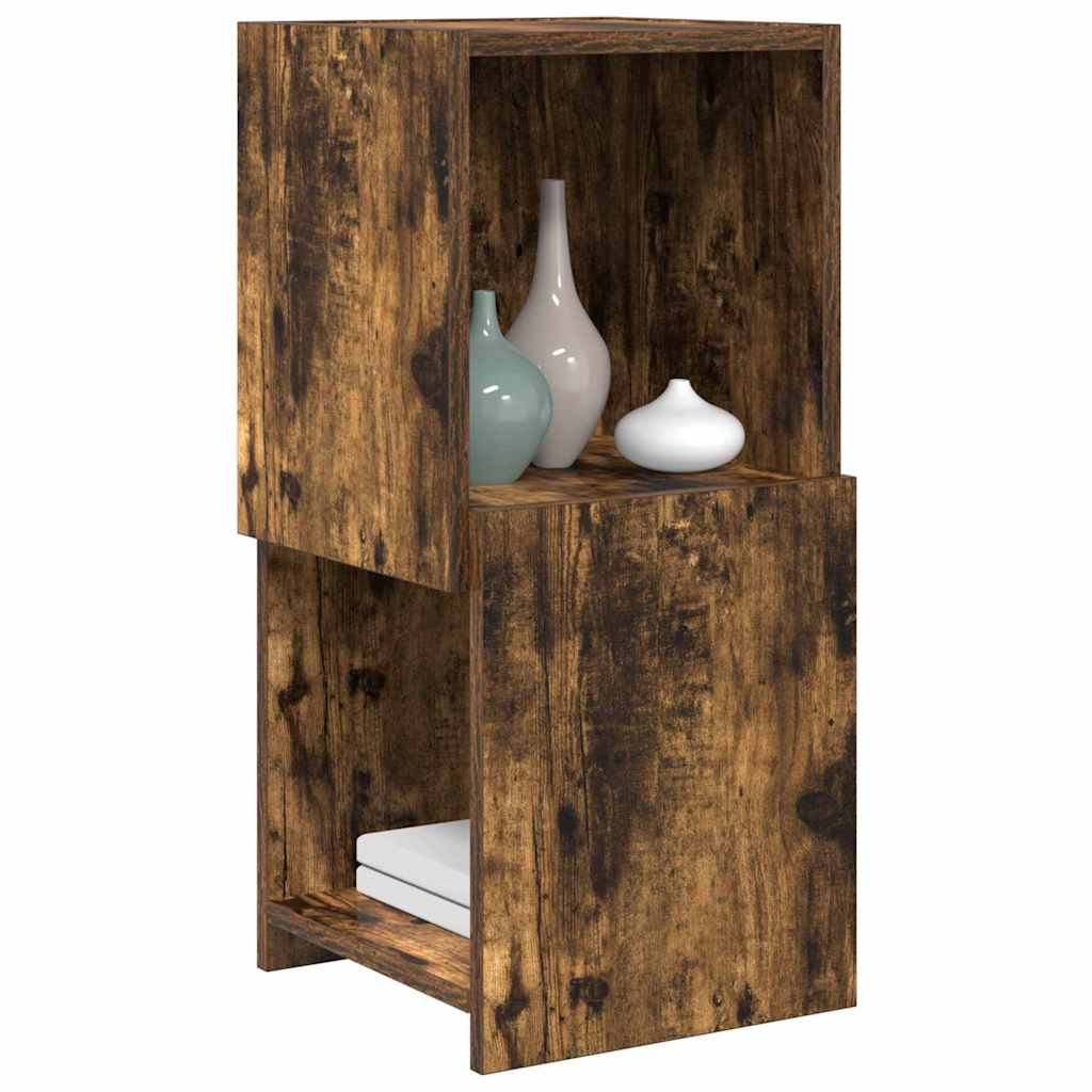 Vidaxl hoekkast 30,5x30x65cm bewerkt hout gerookt eiken