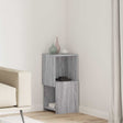 Vidaxl hoekkast 30,5x30x65cm bewerkt hout grijs sonoma