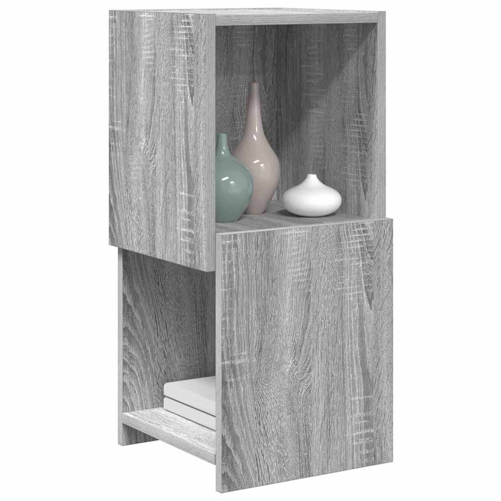 Vidaxl hoekkast 30,5x30x65cm bewerkt hout grijs sonoma