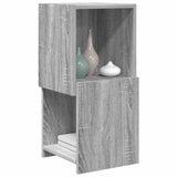 Vidaxl hoekkast 30,5x30x65cm bewerkt hout grijs sonoma