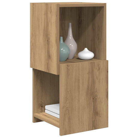 Vidaxl hoekkast 30,5x30x65cm bewerkt hout artisan eiken