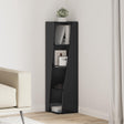 Vidaxl hoekkast 27,5x27x102cm bewerkt hout zwart