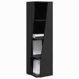 Vidaxl hoekkast 27,5x27x102cm bewerkt hout zwart