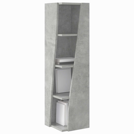 Vidaxl hoekkast 27,5x27x102cm bewerkt hout beton grijs