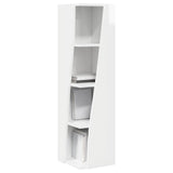 Vidaxl hoekkast 27,5x27x102cm bewerkt hout hoogglans wit