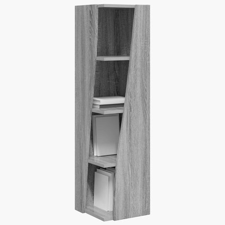 Vidaxl hoekkast 27,5x27x102cm bewerkt hout grijs sonoma