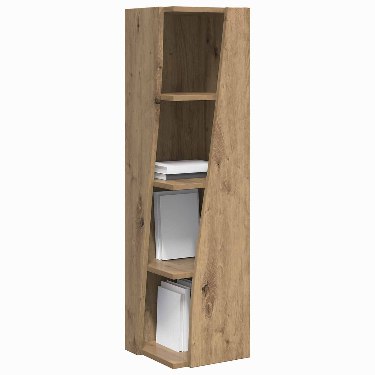 Vidaxl hoekkast 27,5x27x102cm bewerkt hout artisan eiken
