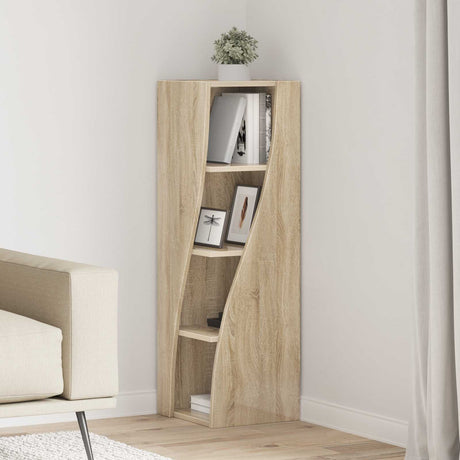 Vidaxl hoekkast 32x32x102cm bewerkt hout sonoma eiken