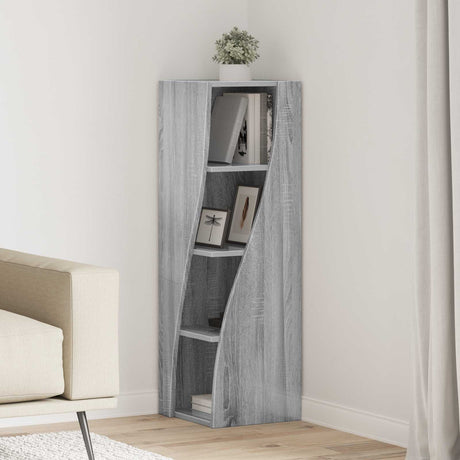Vidaxl hoekkast 32x32x102cm bewerkt hout grijs sonoma