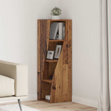 Vidaxl hoekkast 32x32x102cm bewerkt hout oudhout