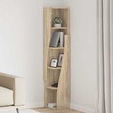 Vidaxl hoekkast 27,5x27x140cm bewerkt hout sonoma eiken