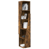 Vidaxl hoekkast 27,5x27x140cm bewerkt hout gerookt eiken