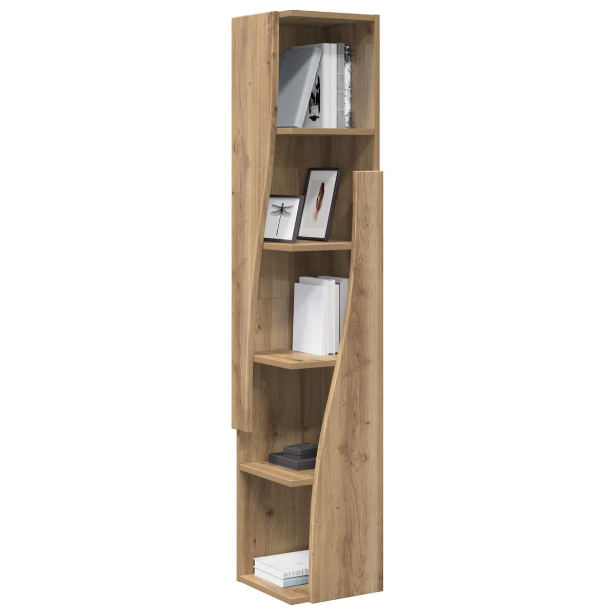 Vidaxl hoekkast 27,5x27x140cm bewerkt hout artisan eiken