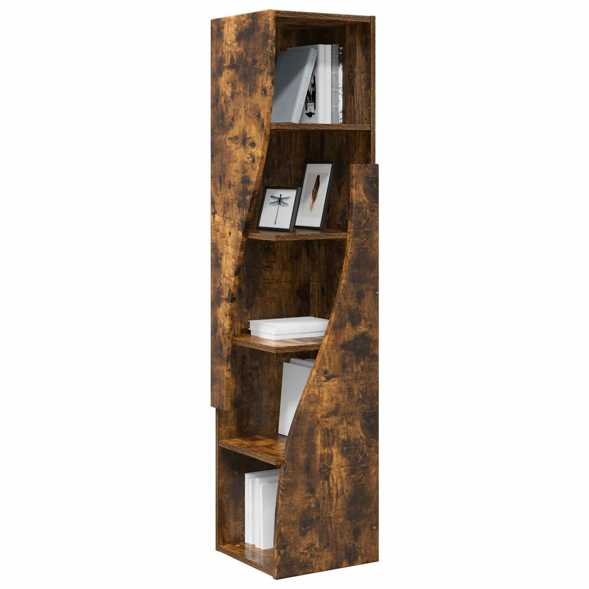 Vidaxl hoekkast 32 x 32 x 140 cm bewerkt hout gerookt eiken