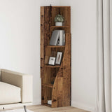 Vidaxl hoekkast 32x32x140cm bewerkt hout oudhout